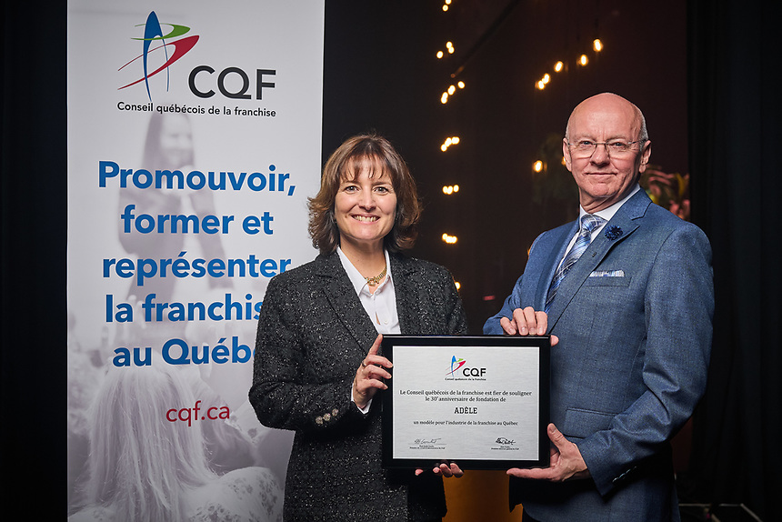 Adèle est honorée par le CQF