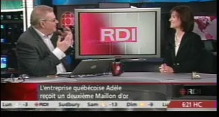 Julie Bergevin fait la Revue de Presse à RDI Le Matin